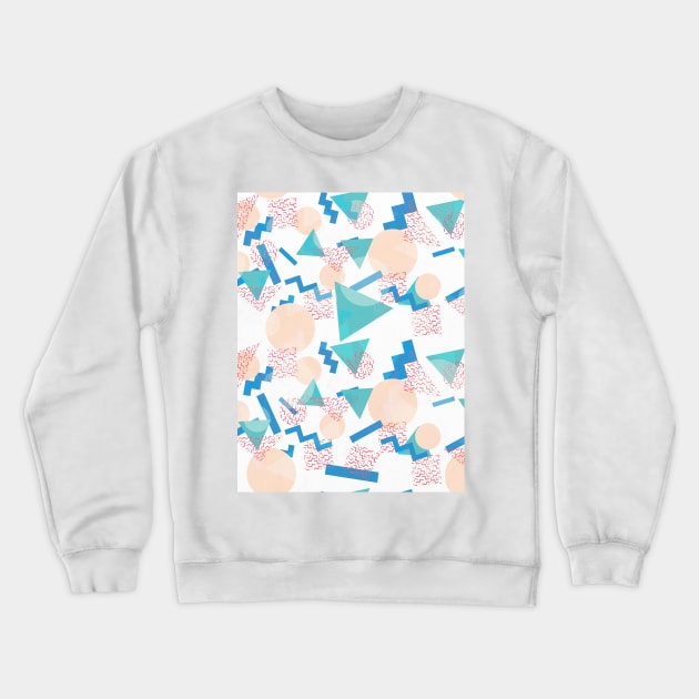 90's Pastel Geometric Pattern Crewneck Sweatshirt by Tobe_Fonseca